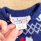 1980s Vintage Kitty Cats with Bows and Scarves Puff Sleeve Toddler Kids Knit Sweater