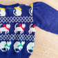1980s Vintage Kitty Cats with Bows and Scarves Puff Sleeve Toddler Kids Knit Sweater