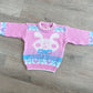 1990s Vintage Jordache Bunny Logo Pastel Toddler Kids Sweater