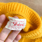 1960s Vintage Mustard Yellow Acrylic Cable Knit Kids Sweater
