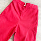 1970s Vintage Red Cherry Knee Patch Kids Bellbottom Pants