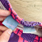 1980s Vintage Castaways Pink Purple Stripe Kids Swim Shorts