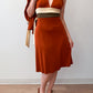 1970s Vintage Canyon Tones Halter Dress and Jacket Set