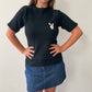 1960s - 1970s Vintage Playboy Bunny Emblem Short Sleeve Crewneck