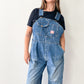 1930s - 1940s Vintage Pioneer Denim Patched Up Thrashed Overalls