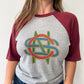 1982 Vintage Crosby, Stills, and Nash Daylight Again Tour Raglan Tee Shirt
