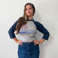 1980s Vintage Chicago Band Tour Raglan Tee Shirt