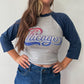 1980s Vintage Chicago Band Tour Raglan Tee Shirt