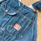1930s - 1940s Vintage Pioneer Denim Patched Up Thrashed Overalls