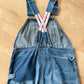 1930s - 1940s Vintage Pioneer Denim Patched Up Thrashed Overalls