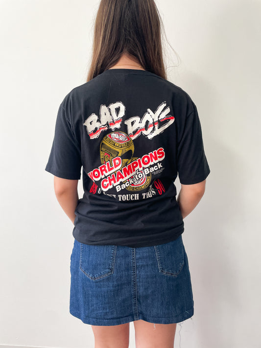 1990s Vintage Hammer Time Back to Back Champions Detroit Pistons Tee Shirt