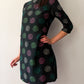1960s Vintage Green and Pink Polka Dot Mini Dress