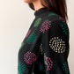 1960s Vintage Green and Pink Polka Dot Mini Dress