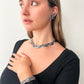 1950s Vintage Margot de Taxco Linear Serpent #5109 Enamel and Sterling 3 Piece Jewelry Set