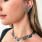 1950s Vintage Margot de Taxco Linear Serpent #5109 Enamel and Sterling 3 Piece Jewelry Set