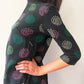1960s Vintage Green and Pink Polka Dot Mini Dress
