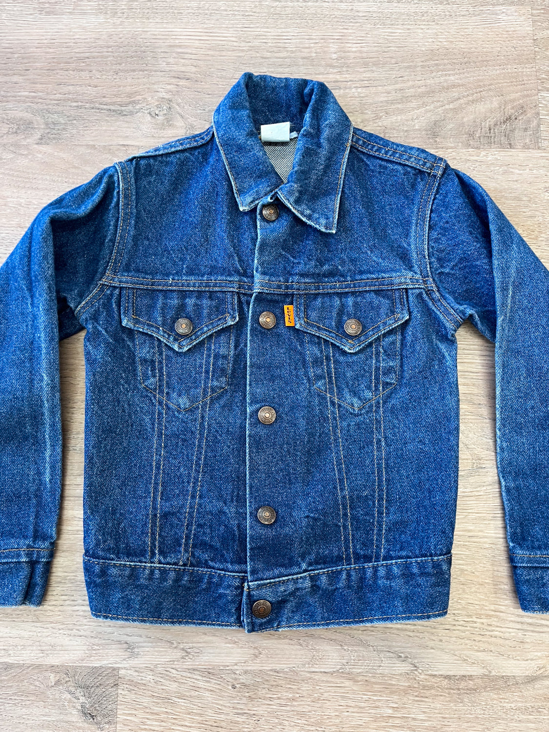 1980s Vintage Kids Orange Tab 