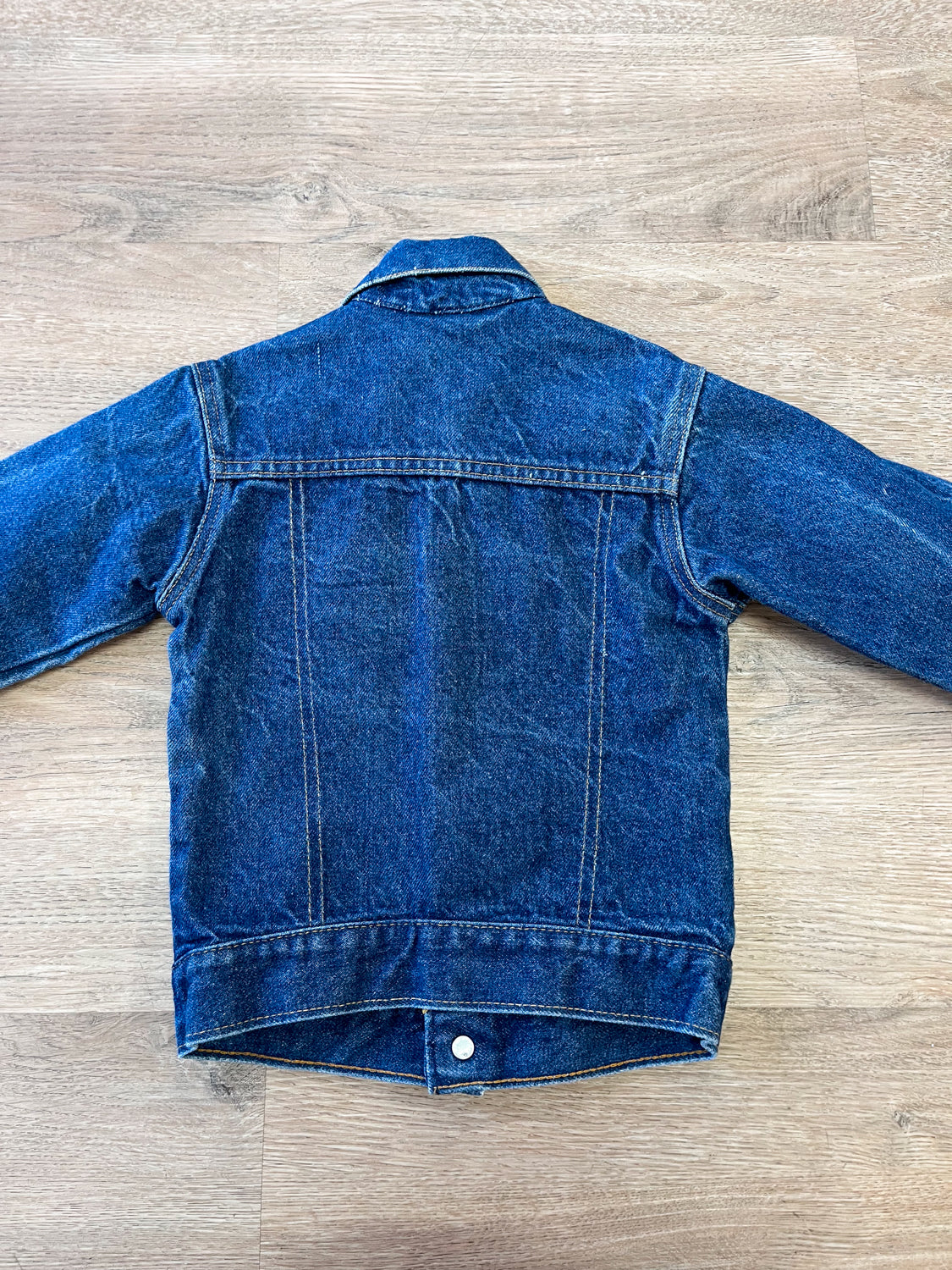 1980s Vintage Kids Orange Tab "Little Levi's" Trucker Denim Jacket