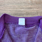 1970s Vintage Kids Purple Knit Circle Zipper Shirt