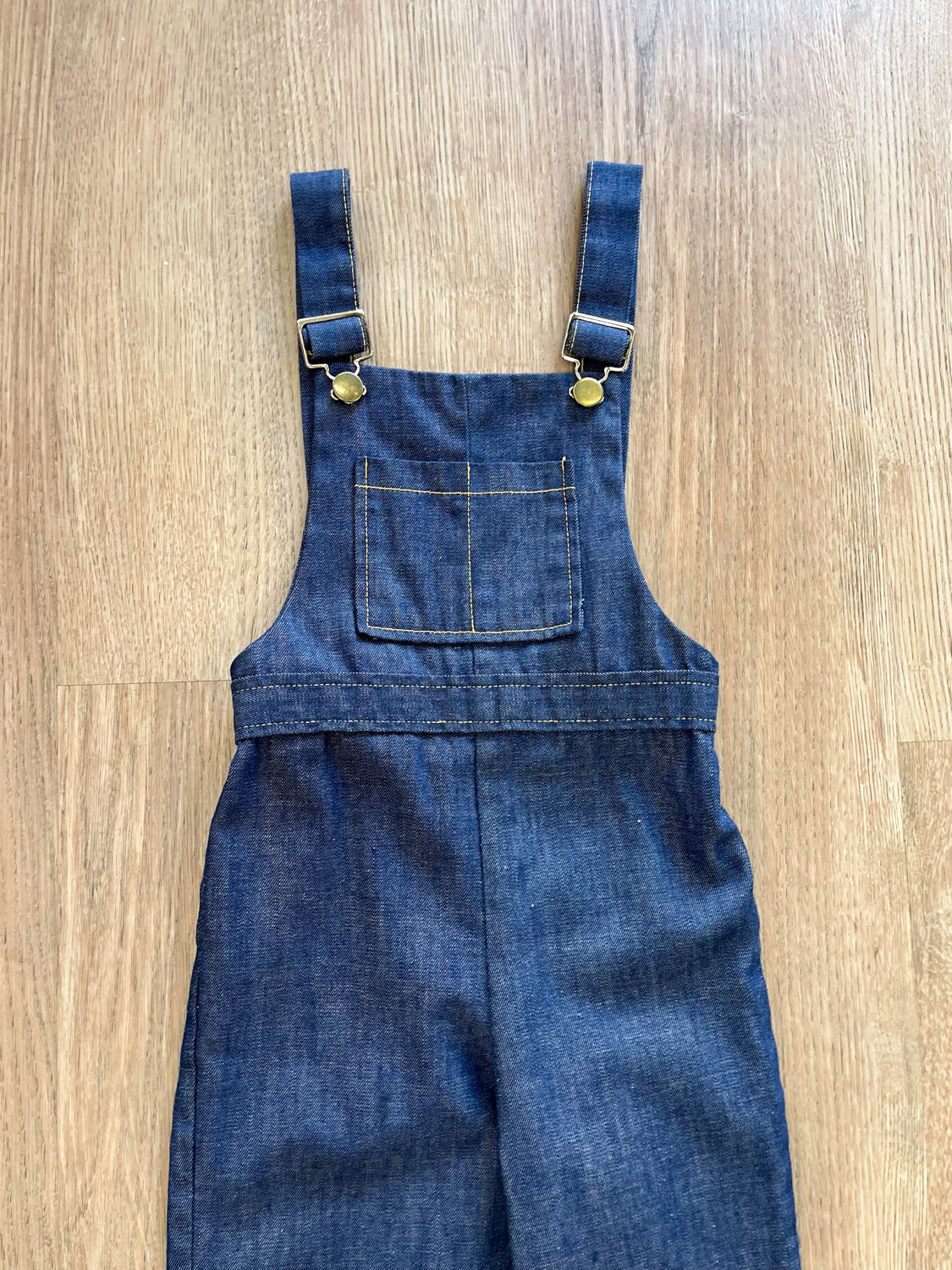 1970s Vintage Kids Health-Tex Dark Denim Overalls