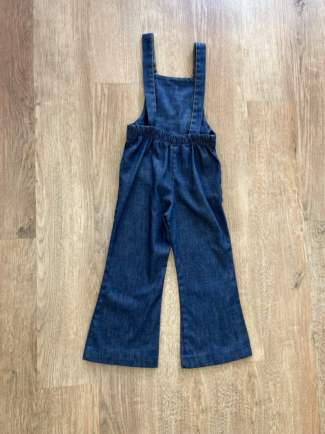 1970s Vintage Kids Health-Tex Dark Denim Overalls