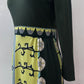 1970s Paganne by Gene Berk Designer Op Art Mod Italian Jersey Knit Dress
