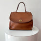 1990s Vintage COACH Manor Leather 9977 Handbag in British Tan