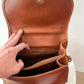 1990s Vintage COACH Manor Leather 9977 Handbag in British Tan