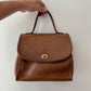 1990s Vintage COACH Manor Leather 9977 Handbag in British Tan