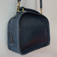 1990s Vintage COACH Lunch Box 9991 Gray Top Handle Crossbody Purse
