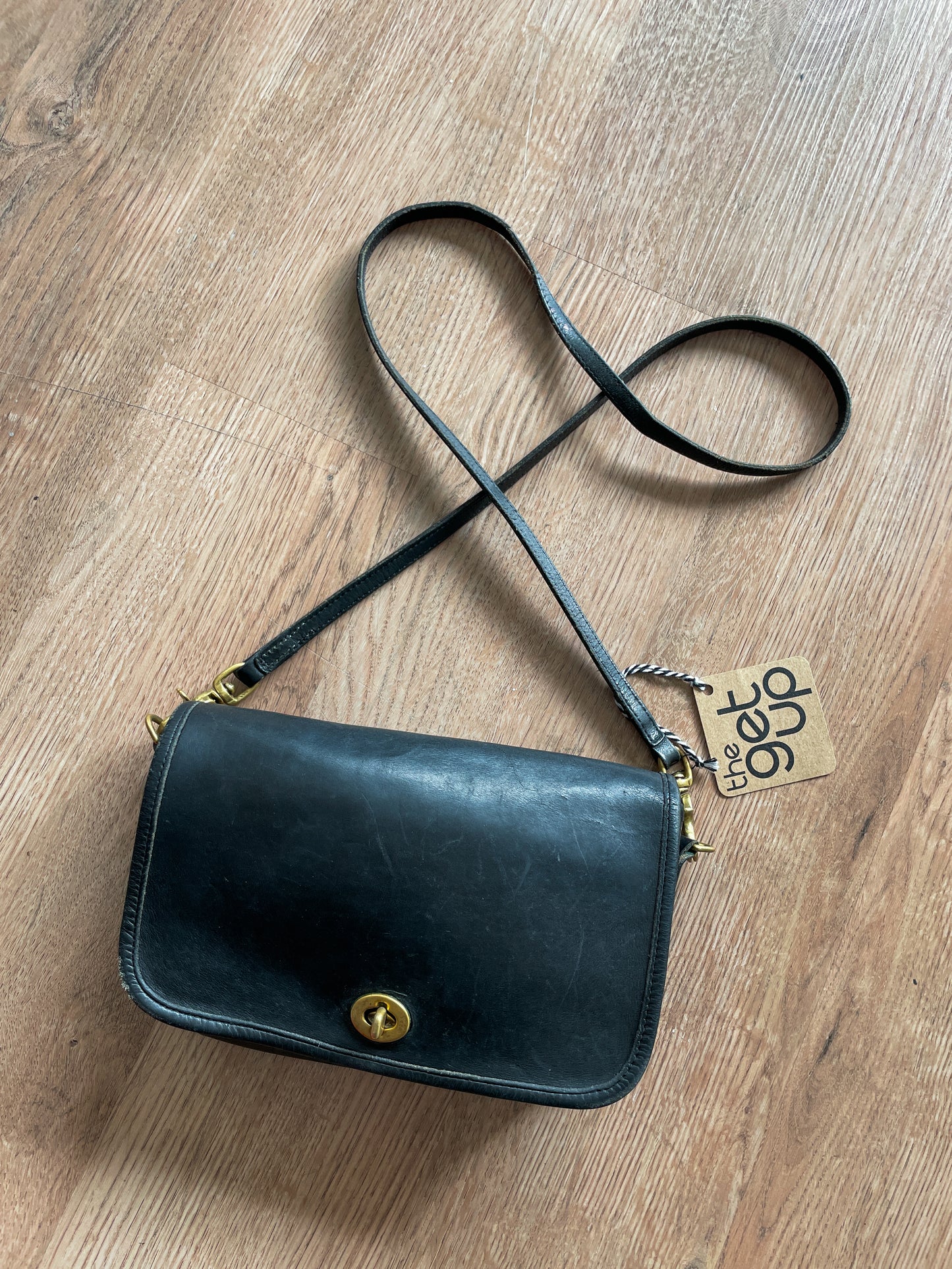 1990s Vintage COACH Pocket Purse 9755 Crossbody
