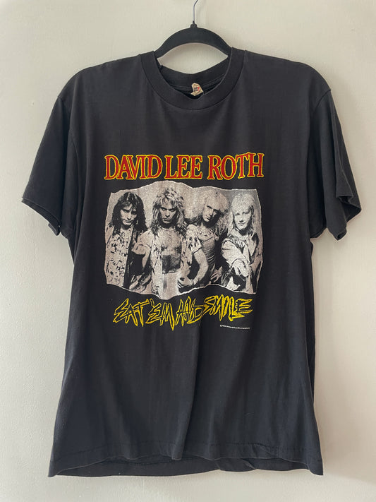 1980s Vintage David Lee Roth Eat Em and Smile Concert Tee Shirt 1986