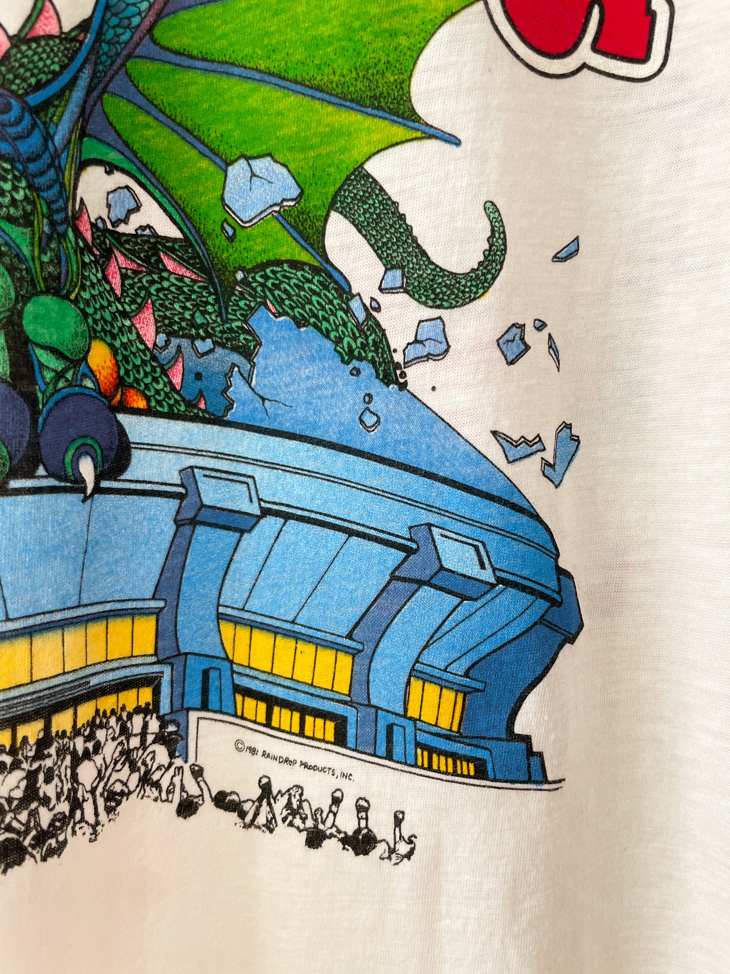 1981 Vintage Rolling Stones Dragon Concert Tour Raglan Shirt 1980s