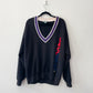 1990s Vintage Lacoste Deep V Neck Sweatshirt