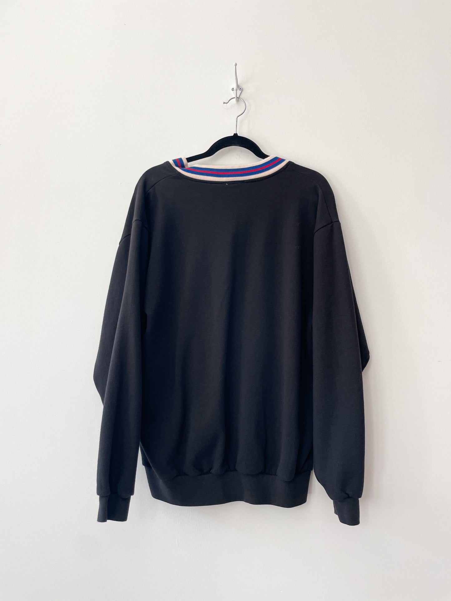 1990s Vintage Lacoste Deep V Neck Sweatshirt