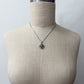 1980s Vintage Turquoise Diamond Shaped Inlay Hand Pendant Necklace