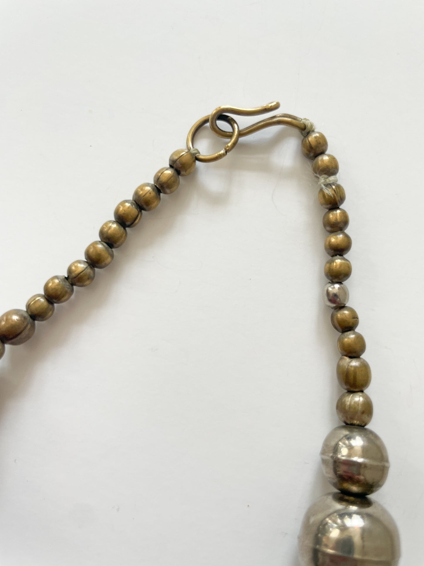 1980s Vintage Large Metal Ball Statement Necklace