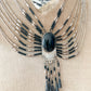 1970s Vintage Liquid Silver 10-Strand Onyx Necklace; attributed to Sensa Eustace Zuni