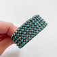 1950s - 1960s Vintage Zuni Snake Eye Turquoise Petit Point Cuff Bracelet