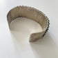 1950s - 1960s Vintage Zuni Snake Eye Turquoise Petit Point Cuff Bracelet