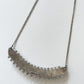 1950s Sterling and Turquoise 15 Stone Petit Point Bib Necklace