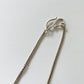 1970s Vintage Sterling and Quartz Three Stone Statement Necklace
