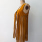 1970s Vintage Stunning Long Fringe Hippie Vest