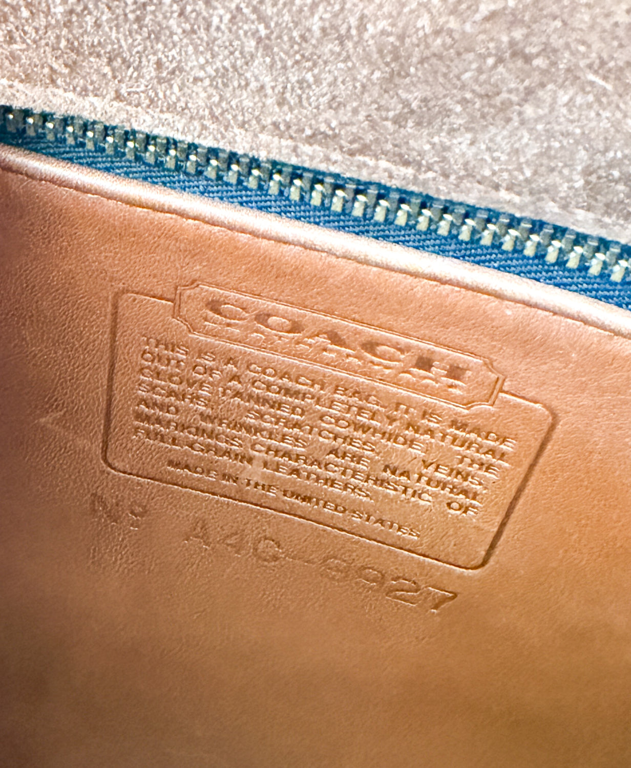 1994 Vintage COACH British Tan Willis 9927 Crossbody Bag Authenticated 90s