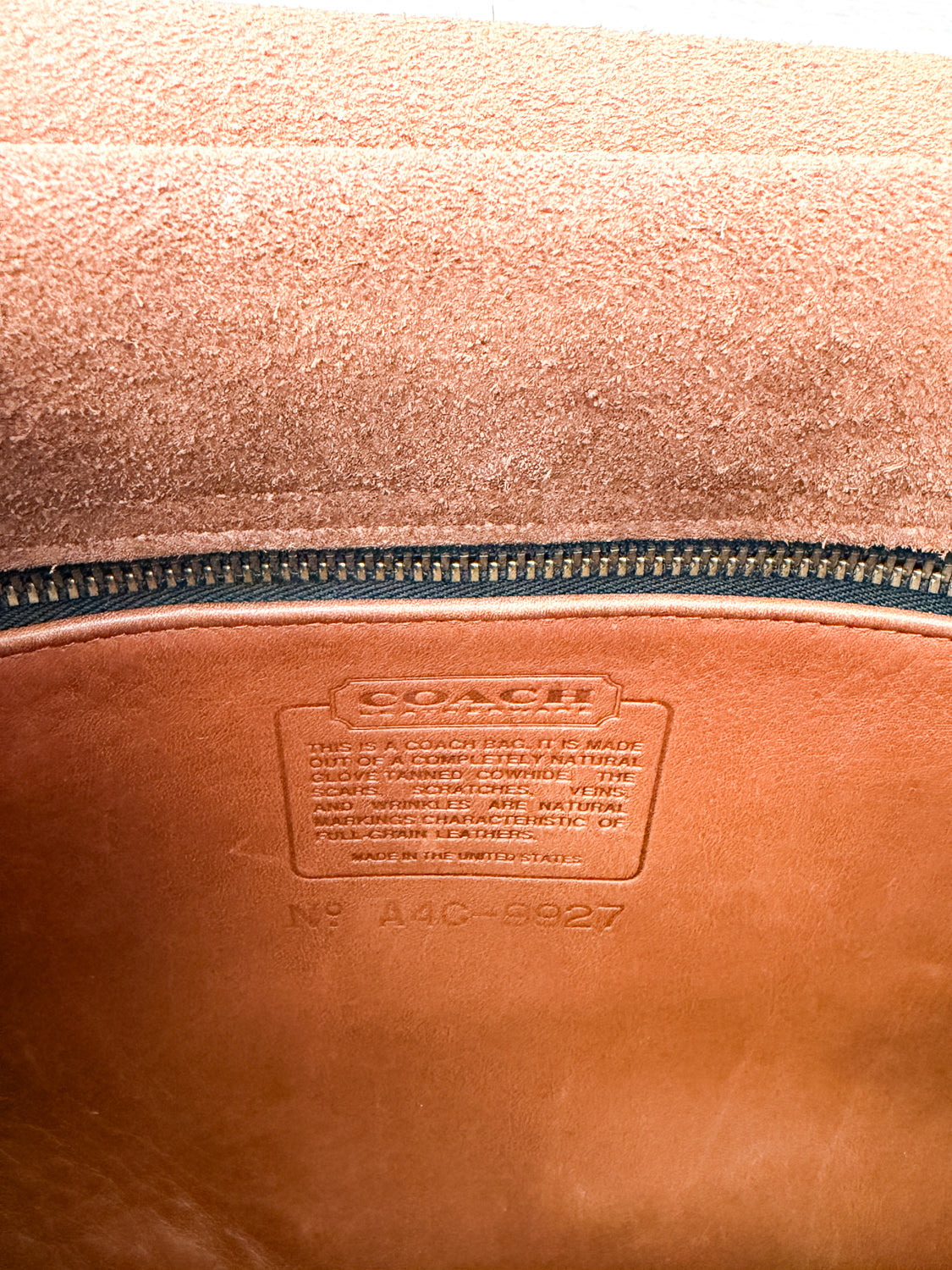 1994 Vintage COACH British Tan Willis 9927 Crossbody Bag Authenticated 90s