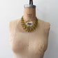 1990s Vintage Green and Yellow Acrylic Multi-Strand Scatter Necklace