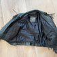 1980s Red Rose Black Fringed Leather Jacket by Dakota Joe