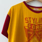 1950s Vintage Styling Ford Motors Dealership Rayon Ringer T-Shirt by Wilton