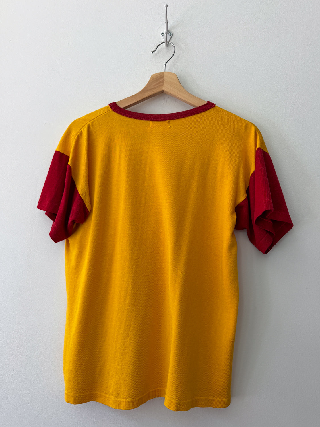 1950s Vintage Styling Ford Motors Dealership Rayon Ringer T-Shirt by Wilton