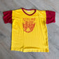 1950s Vintage Styling Ford Motors Dealership Rayon Ringer T-Shirt by Wilton